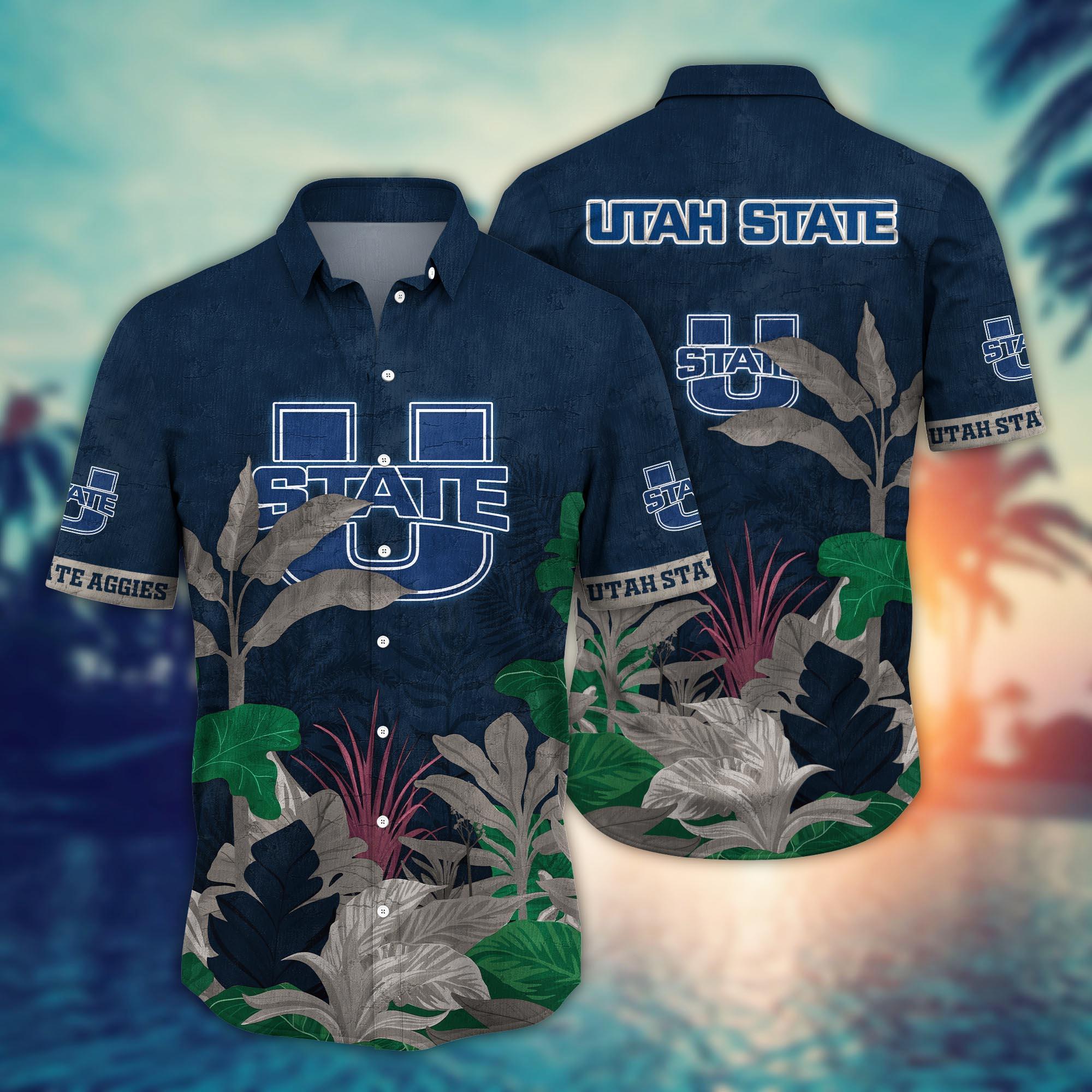 Utah State Aggies NCAA Flower Hawaii Shirt For Fans Ver 4