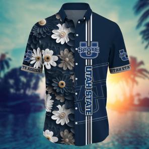 Utah State Aggies NCAA Flower Hawaii Shirt For Fans Ver 5