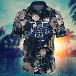 Utah State Aggies NCAA Flower Hawaii Shirt For Fans Ver 6