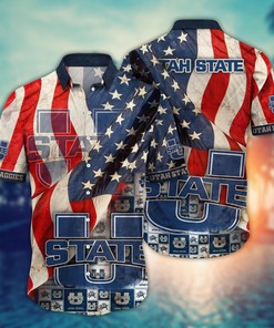 Utah State Aggies NCAA Flower Hawaii Shirt For Fans Ver 7