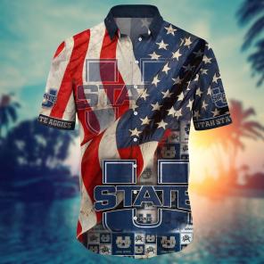 Utah State Aggies NCAA Flower Hawaii Shirt For Fans Ver 7