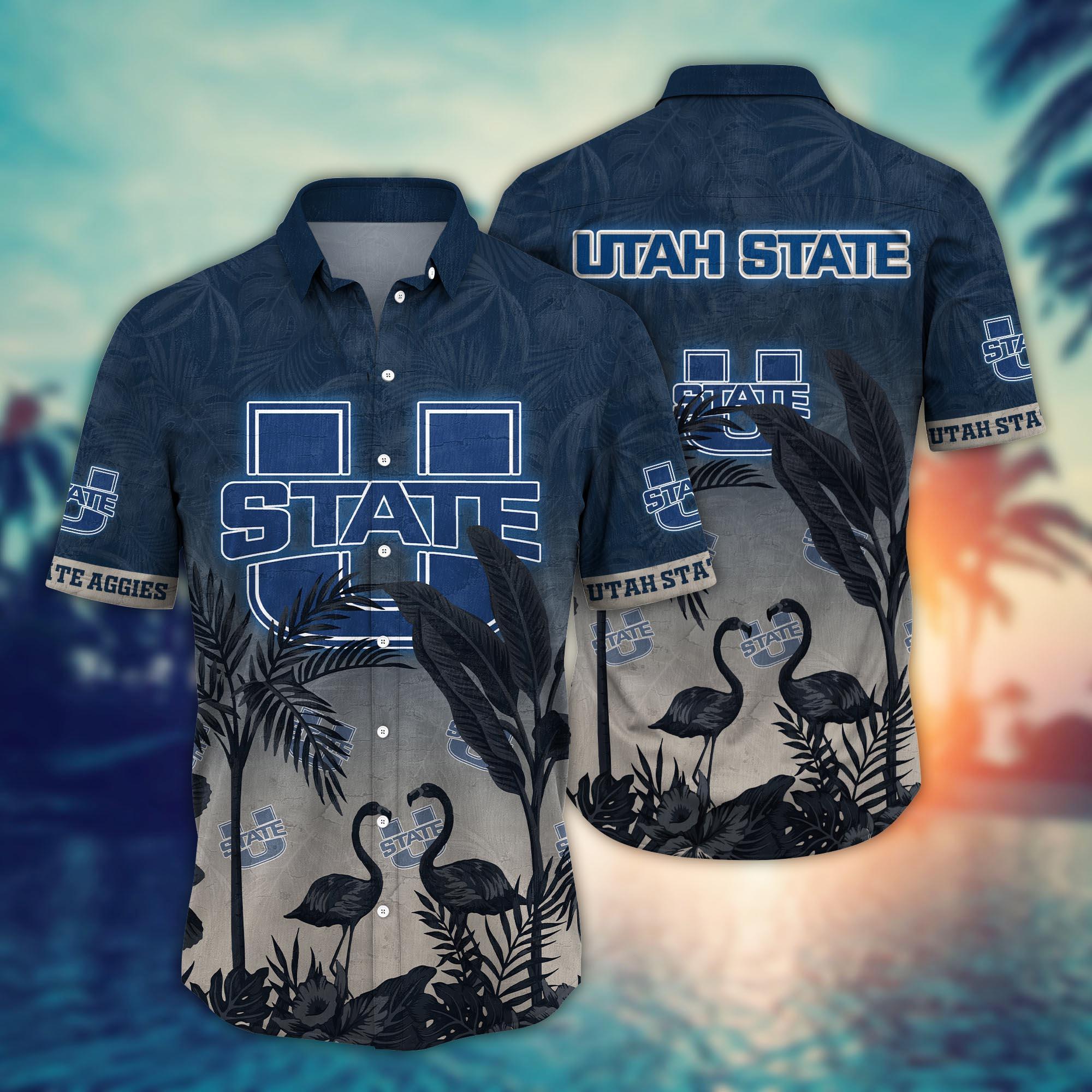 Utah State Aggies NCAA Flower Hawaii Shirt For Fans Ver 8