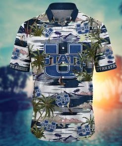 Utah State Aggies NCAA Flower Hawaii Shirt For Fans Ver 9