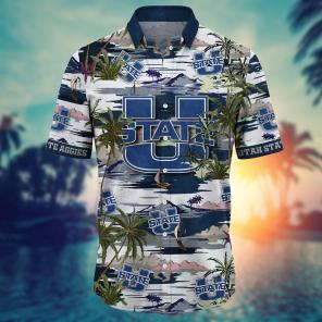 Utah State Aggies NCAA Flower Hawaii Shirt For Fans Ver 9