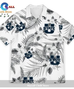 Utah State Aggies Trending Sports American Hawaiian Tropical Patterns Hawaii Shirt