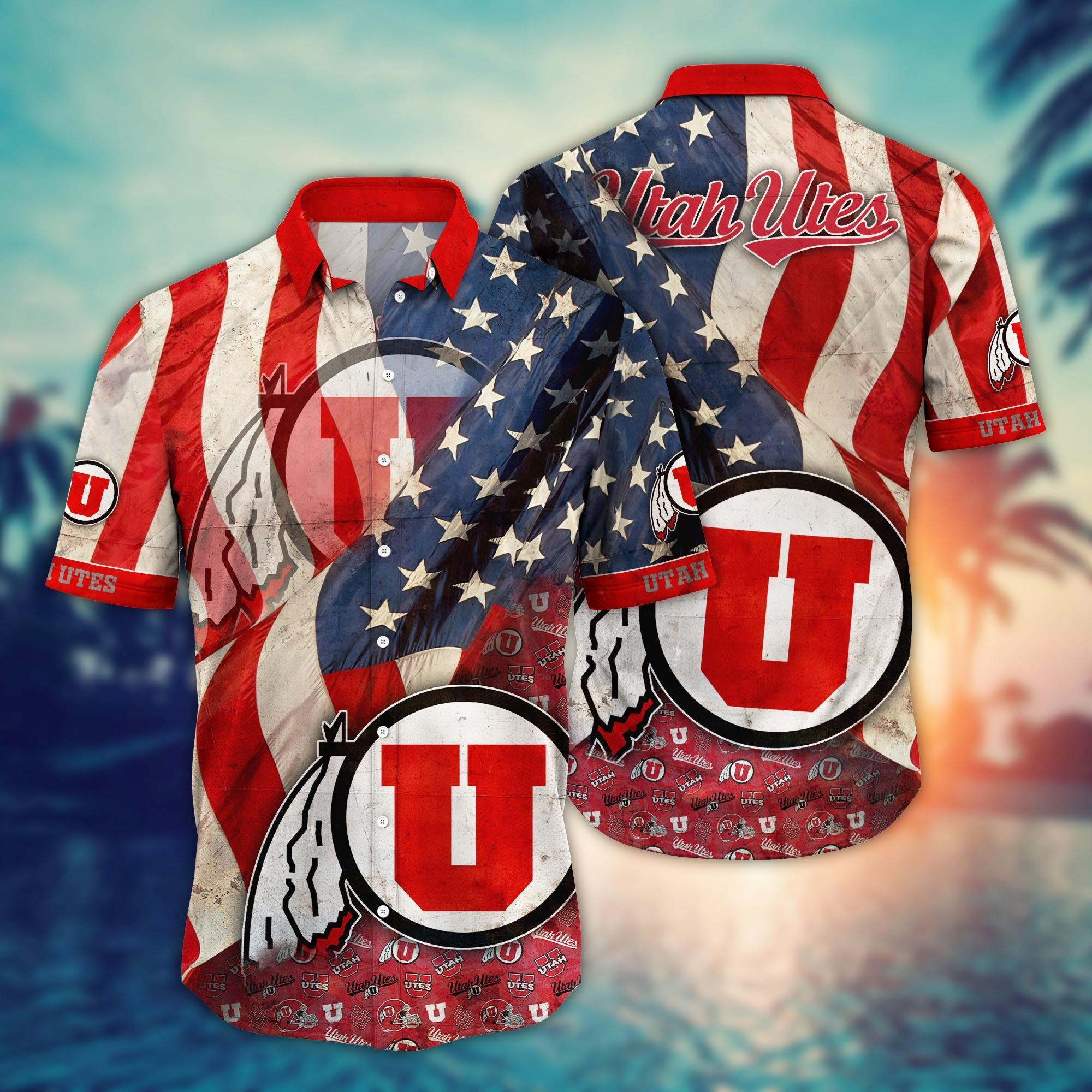 Utah Utes NCAA Flower Hawaii Shirt For Fans Ver 10