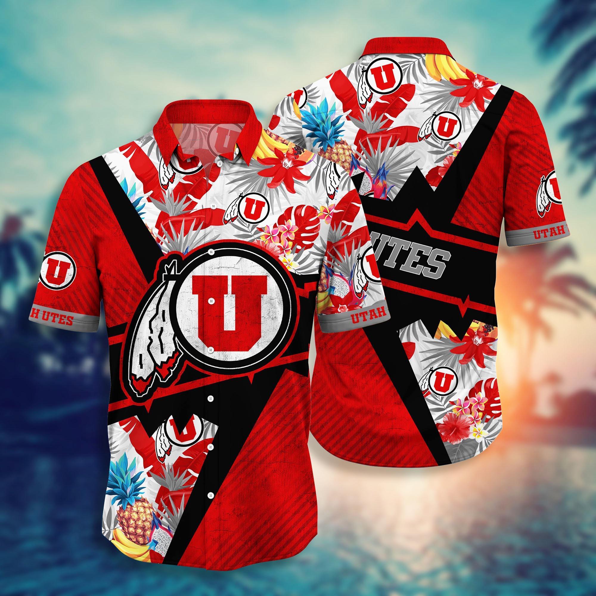Utah Utes NCAA Flower Hawaii Shirt For Fans Ver 11