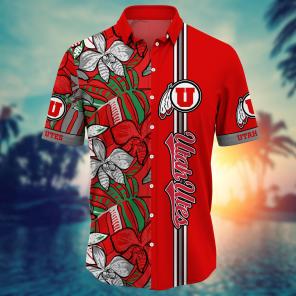 Utah Utes NCAA Flower Hawaii Shirt For Fans Ver 14