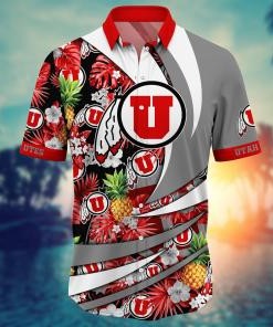 Utah Utes NCAA Flower Hawaii Shirt For Fans Ver 18