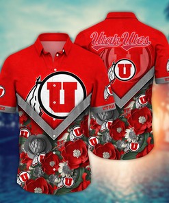 Utah Utes NCAA Flower Hawaii Shirt For Fans Ver 19