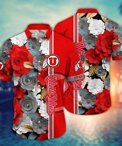Utah Utes NCAA Flower Hawaii Shirt For Fans Ver 25