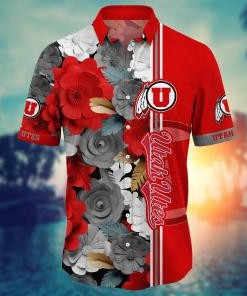 Utah Utes NCAA Flower Hawaii Shirt For Fans Ver 25