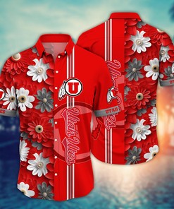 Utah Utes NCAA Flower Hawaii Shirt For Fans Ver 27