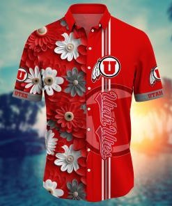 Utah Utes NCAA Flower Hawaii Shirt For Fans Ver 27