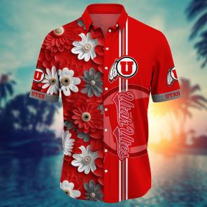 Utah Utes NCAA Flower Hawaii Shirt For Fans Ver 27
