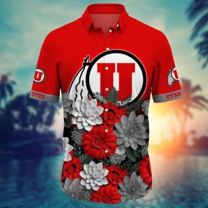 Utah Utes NCAA Flower Hawaii Shirt For Fans Ver 28