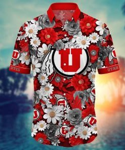 Utah Utes NCAA Flower Hawaii Shirt For Fans Ver 3