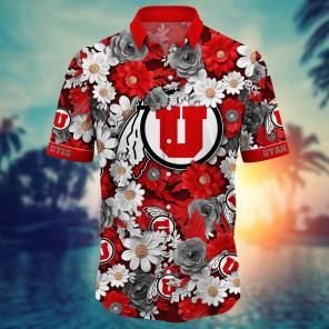 Utah Utes NCAA Flower Hawaii Shirt For Fans Ver 3