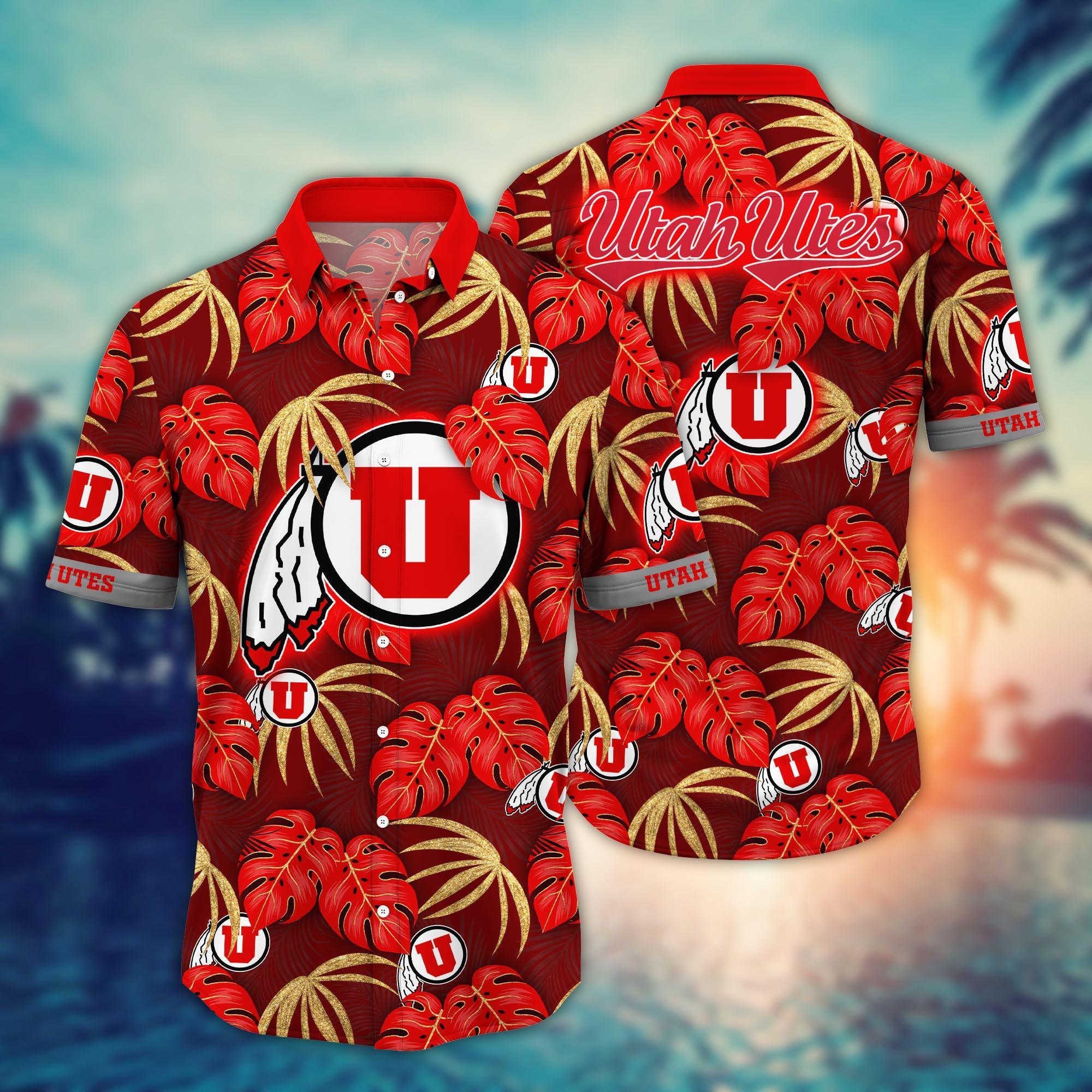 Utah Utes NCAA Flower Hawaii Shirt For Fans Ver 32