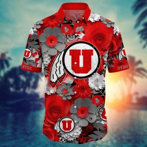 Utah Utes NCAA Flower Hawaii Shirt For Fans Ver 35