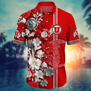 Utah Utes NCAA Flower Hawaii Shirt For Fans Ver 36
