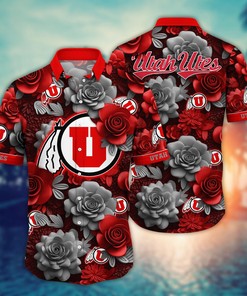 Utah Utes NCAA Flower Hawaii Shirt For Fans Ver 4