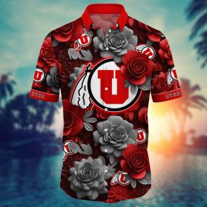 Utah Utes NCAA Flower Hawaii Shirt For Fans Ver 4