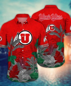 Utah Utes NCAA Flower Hawaii Shirt For Fans Ver 6