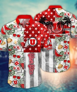 Utah Utes NCAA Flower Hawaii Shirt For Fans Ver 7
