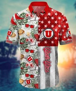 Utah Utes NCAA Flower Hawaii Shirt For Fans Ver 7