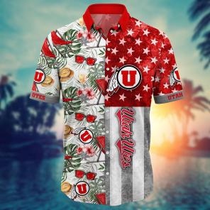 Utah Utes NCAA Flower Hawaii Shirt For Fans Ver 7