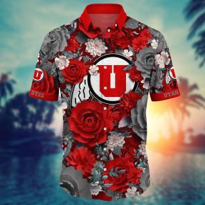 Utah Utes NCAA Flower Hawaii Shirt For Fans Ver 8