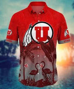 Utah Utes NCAA Flower Hawaii Shirt For Fans Ver 9