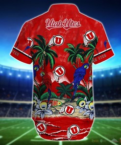 Utah Utes Parrot Island NCAA Hawaiian Shirt and Shorts - Perfect for Sports Fans