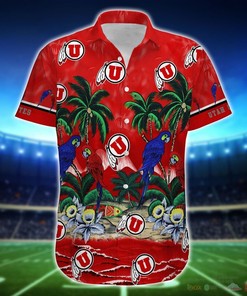 Utah Utes Parrot Island NCAA Hawaiian Shirt and Shorts - Perfect for Sports Fans