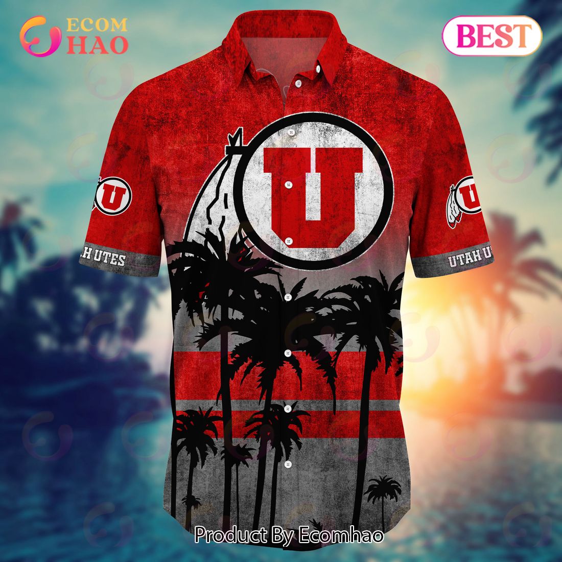 Utah Utes Summer Hawaiian Shirt and Shorts - Hot Trending Style