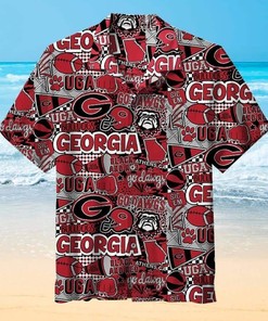 Valentine's Day Georgia Bulldogs UGA Hawaiian Shirt for Fans - Creative and Fun 