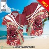 Vibrant Hibiscus Tropical Flower Boston College Eagles Hawaiian Shirt