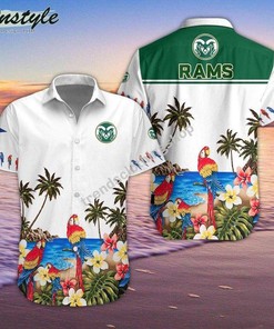 Vibrant Tropical Hawaiian Shirt for Colorado State Rams Fans