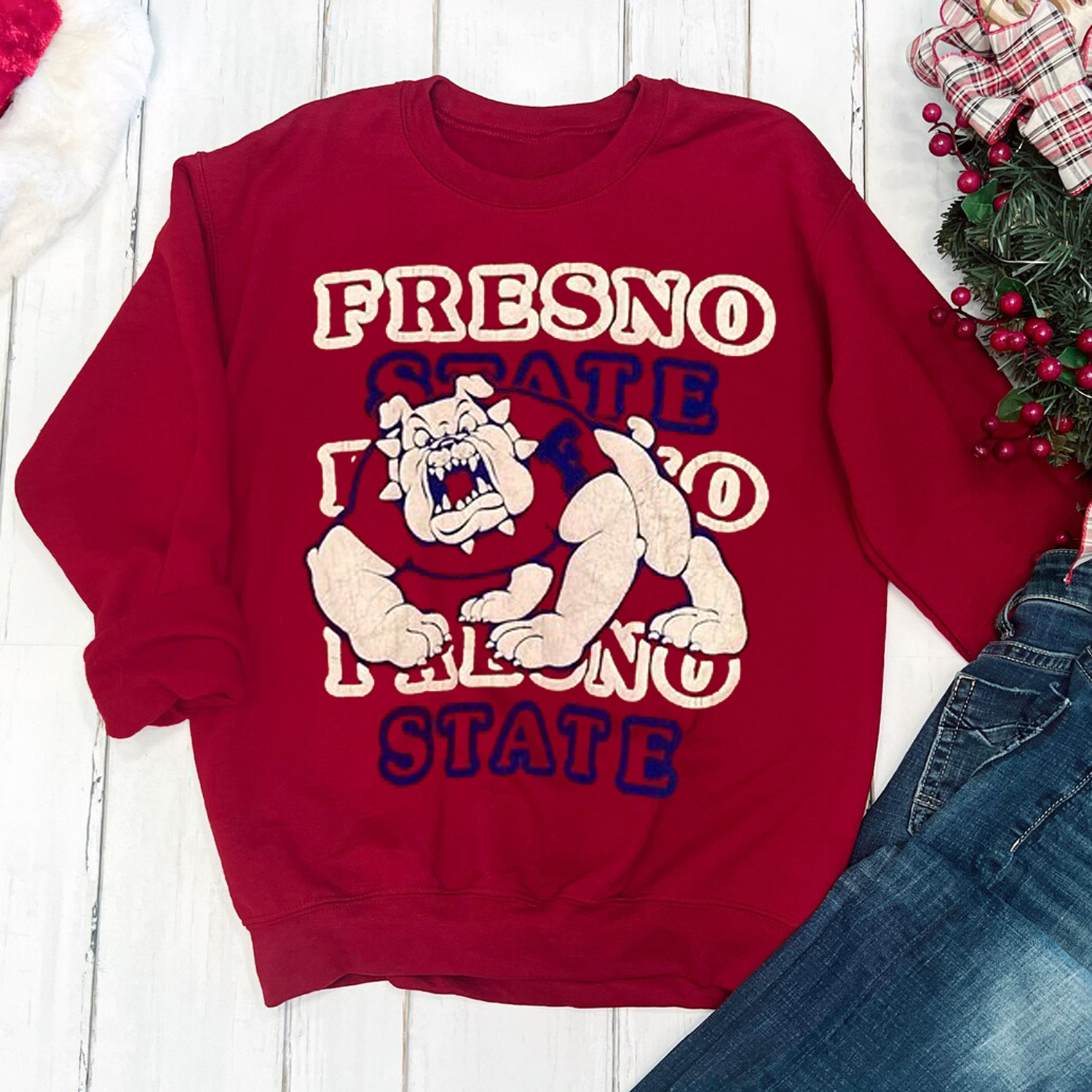 Vintage 90s California State University Sweatshirt - Retro Bulldogs Design