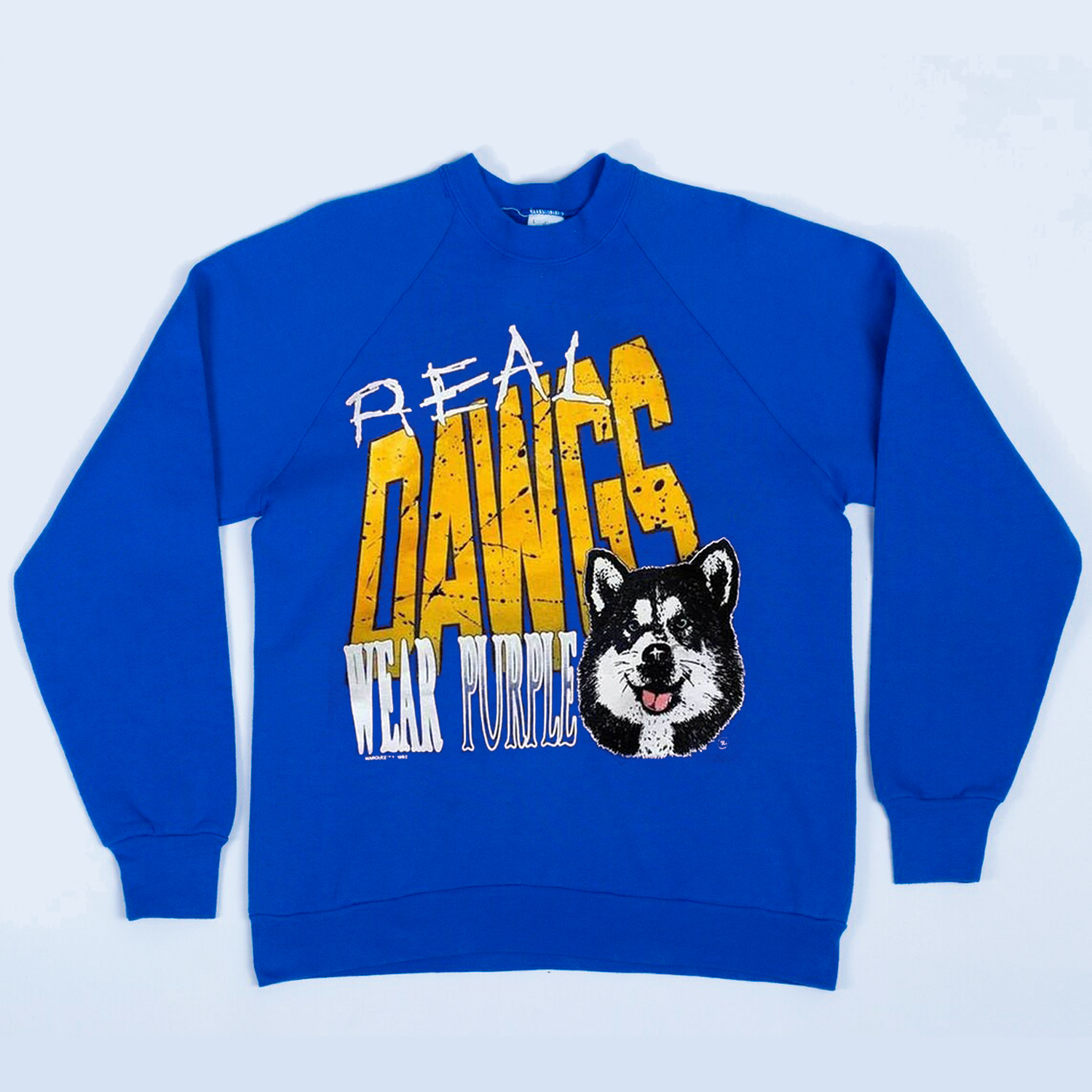 Vintage 90s NCAA Washington Huskies Crewneck Hoodie - Cozy and Retro