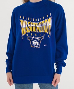 Vintage 90s Washington Huskies Sweatshirt - Classic Retro Style