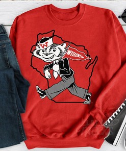 Vintage Freshman Bucky Badger T-Shirt, Wisconsin Badgers Merchandise