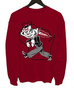Vintage Freshman Bucky Badger T-Shirt, Wisconsin Badgers Merchandise