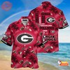 Vintage Georgia Bulldogs UGA Hawaiian Shirt - Palm Trees Style