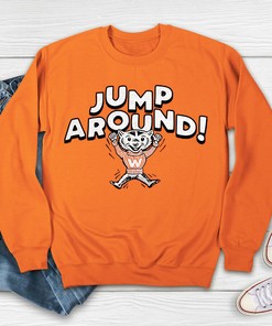 Vintage Jump Around T-Shirt of Wisconsin Badgers, Wisconsin Badgers Shirt