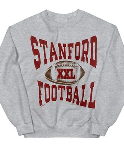 Vintage Stanford University Football Crewneck Sweatshirt - Retro College Apparel
