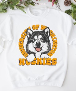 Vintage University of Washington Huskies T-Shirt - Nostalgic College Football Tee