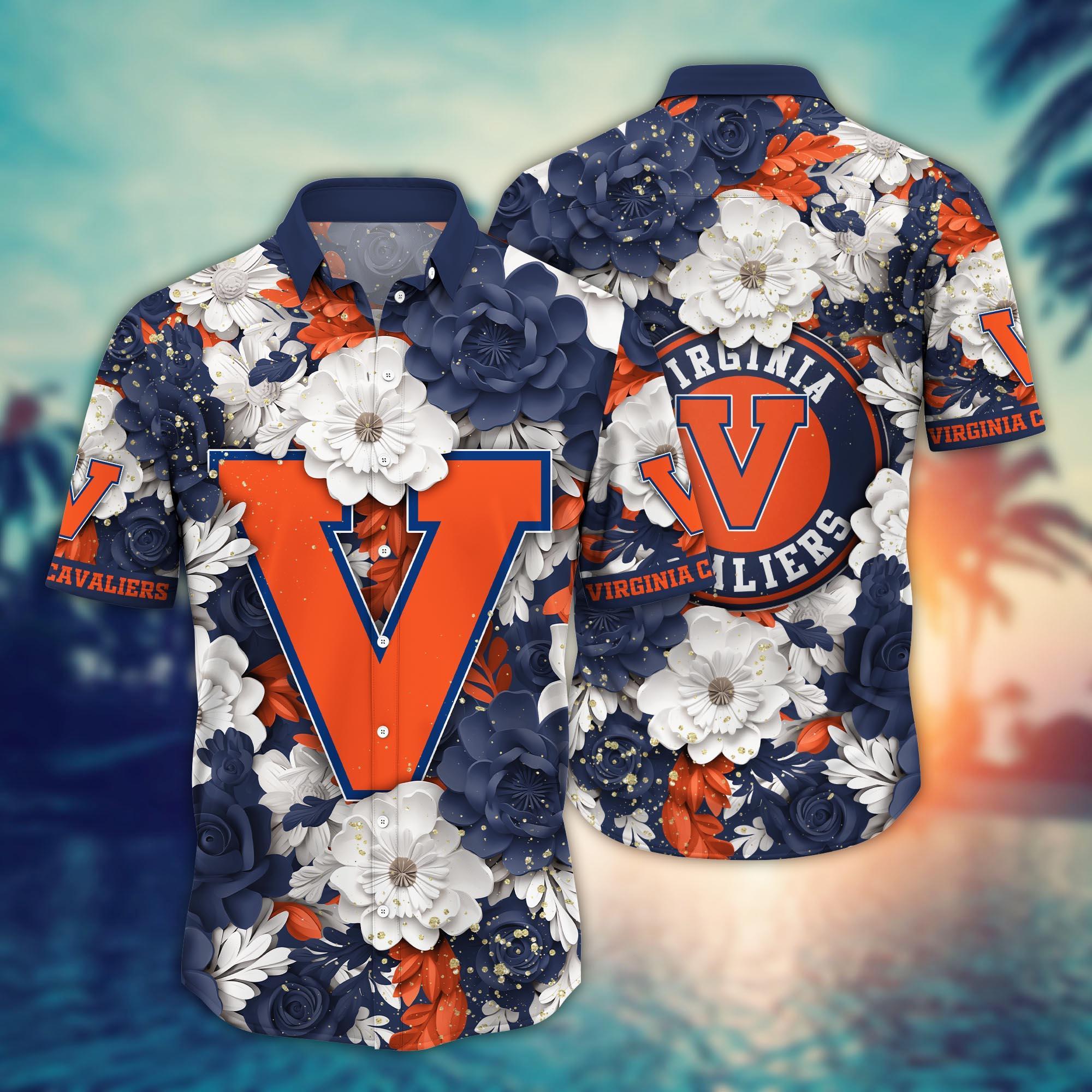 Virginia Cavaliers NCAA Flower Hawaii Shirt For Fans Ver 11