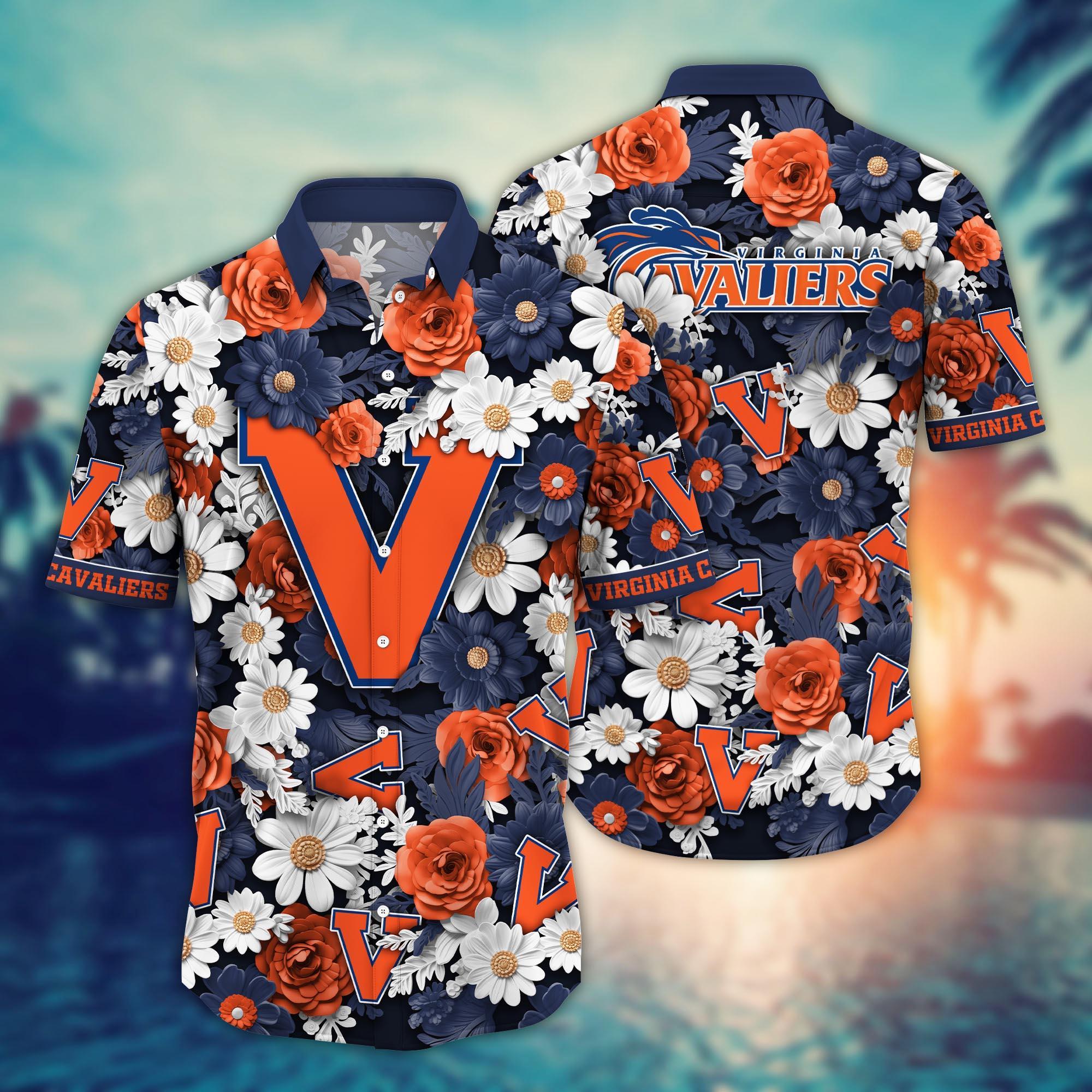 Virginia Cavaliers NCAA Flower Hawaii Shirt For Fans Ver 22